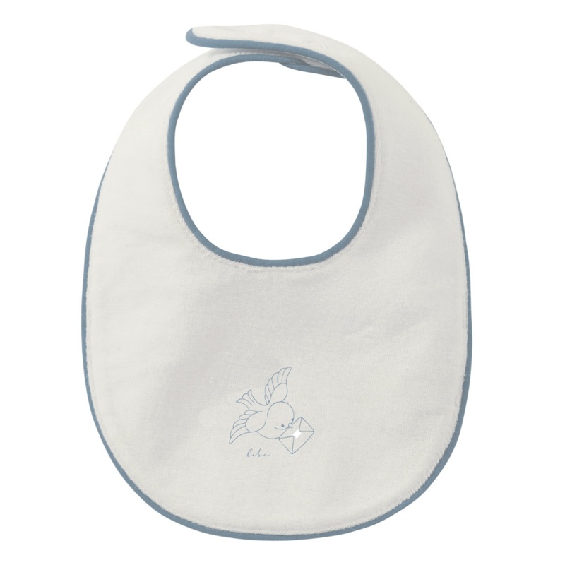 Flying Feathers Terry Bib – Blue