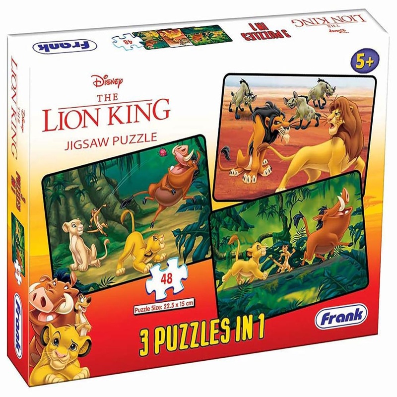 Frank Disney The Lion King (48 Pieces) 3 in 1 Jigsaw Puzzle