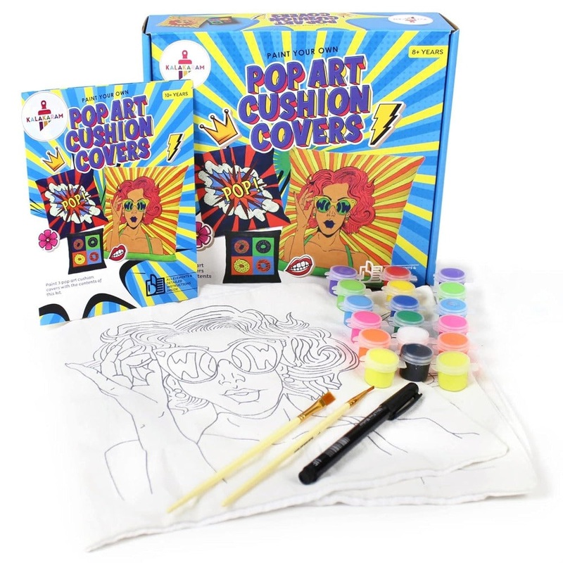 Kalakaram Paint Your Own Pop Art Cushion Covers