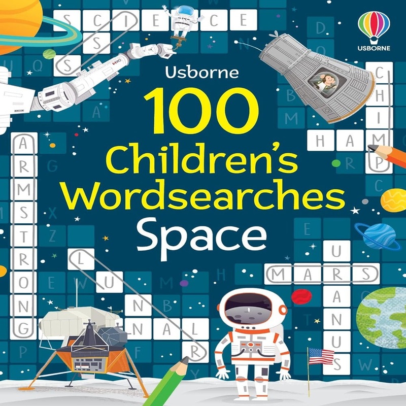 Usborne 100 Children’s Book|100 Children’s Wordsearches Space|100 Children’s Crosswords Travel