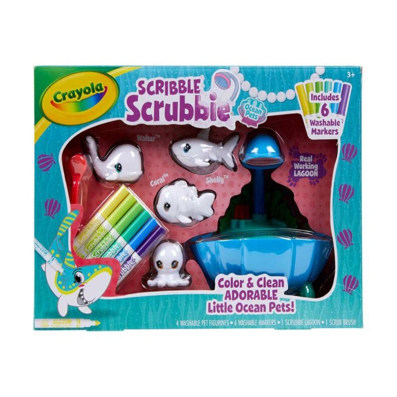 Crayola Scribble Scrubbie Ocean Pets Lagoon Playset
