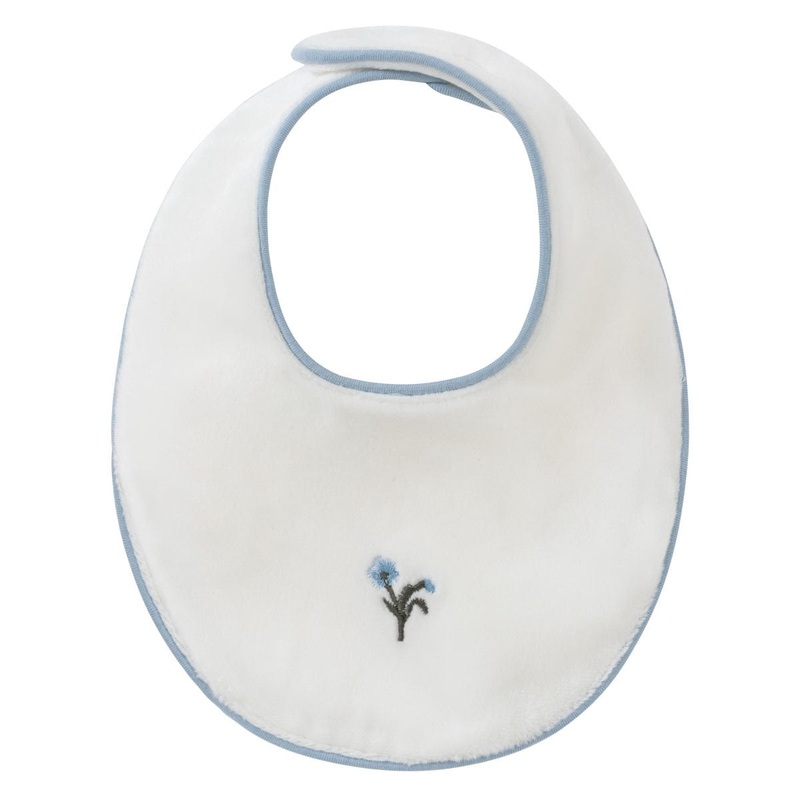 Lil Blooms Bib – White Blue|White Blue