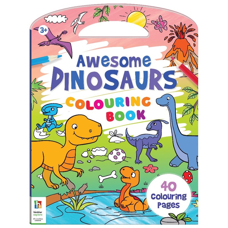 Colouring Books|Awesome Dinosaurs Colouring Book|Totally Magical Colouring Book|On The Farm Colouring Book|Adorable Animals Colouring Book