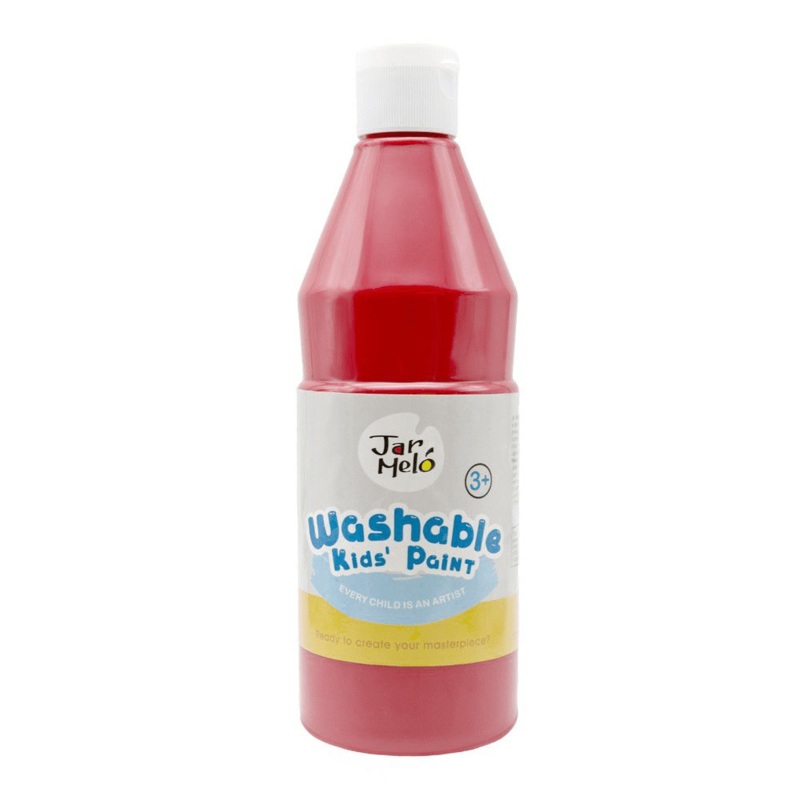 Jar Melo Washable Kids Paint 500ml – Red Color
