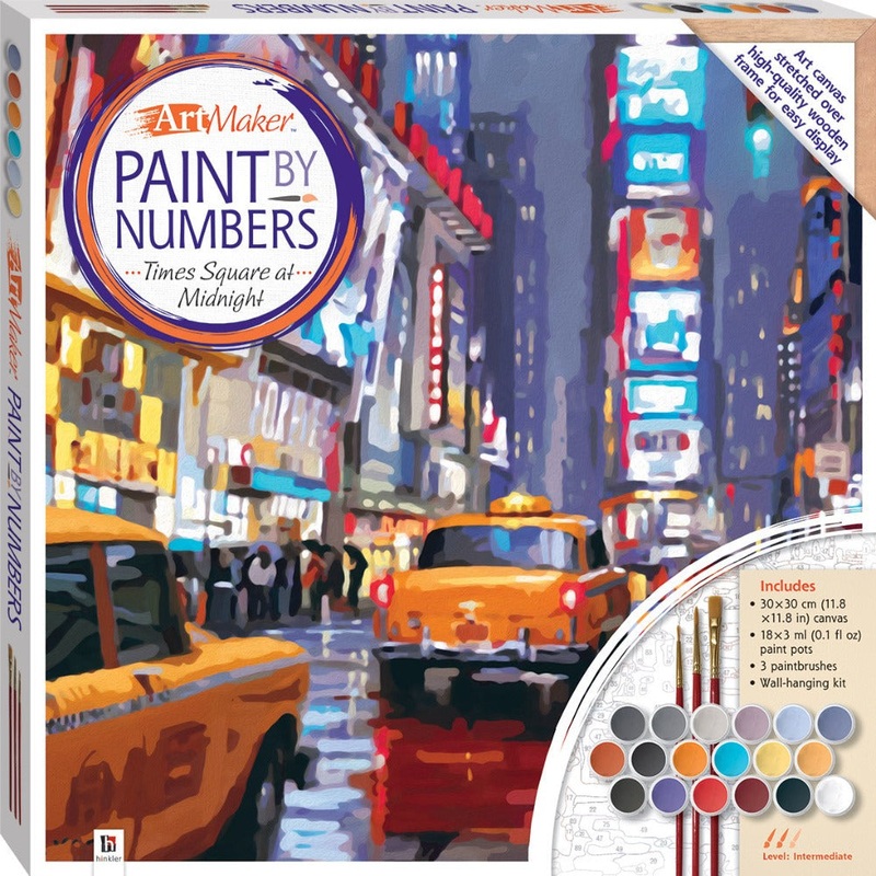 Paint By Numbers Times Square At Midnight