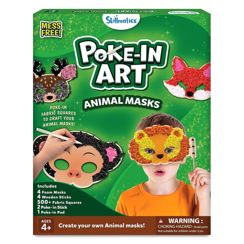 Skillmatics Poke-in Art – Animal Masks