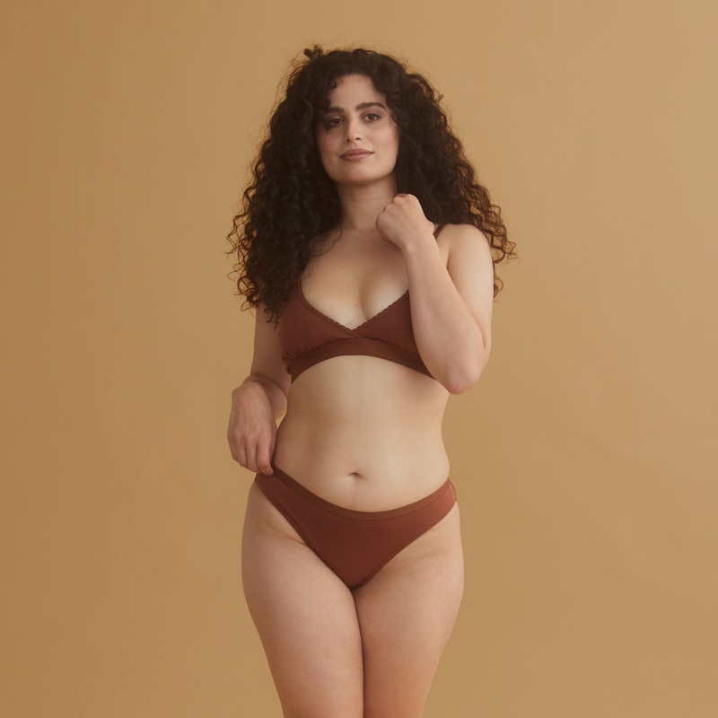 Tutti Organic Cotton Bralette – Chestnut