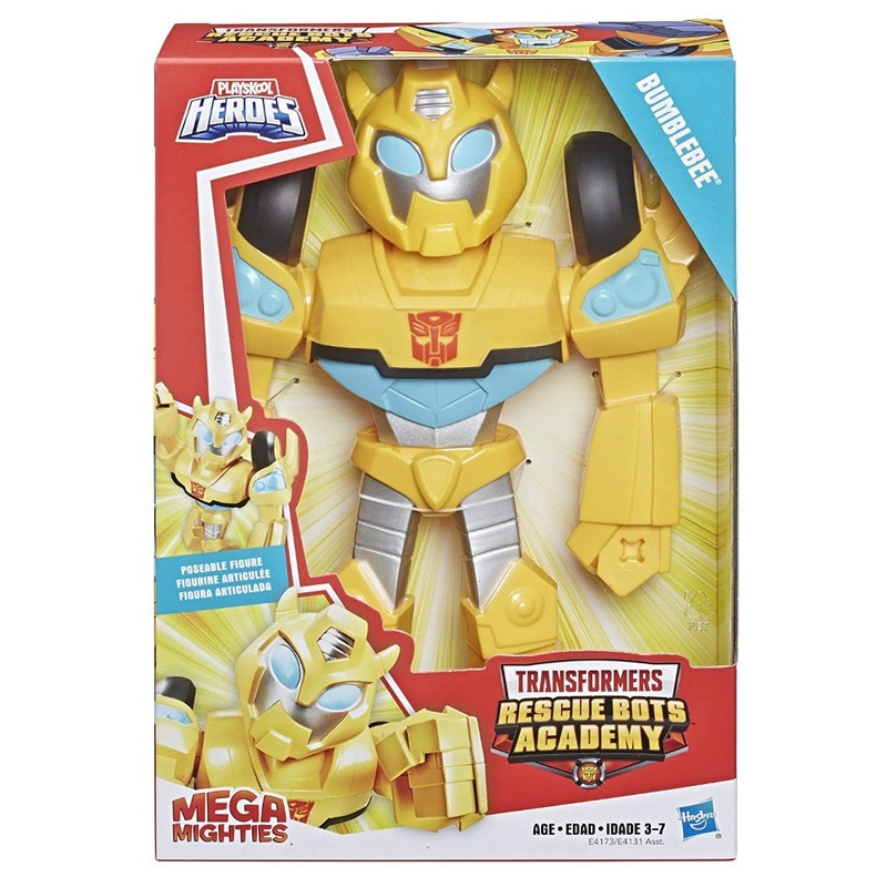 Playskool Heroes Transformers Rescue Bots Academy Mega Mighties Bumblebee 10-Inch Action Figure