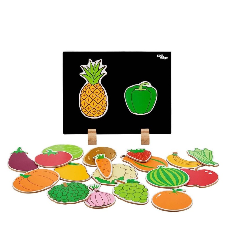 Eduedge Magnetic Toy|Fruits & Vegetable|Animal|Birds And Flowers