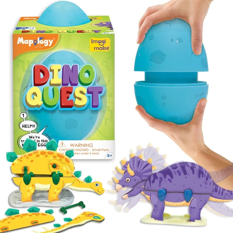 imagimake Mapology Dino Quest|Blue|Orange|Green