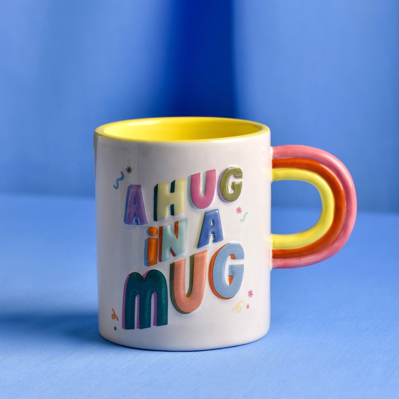 Raspberry Blossom 3D Letter Mug – Hug In A Mug