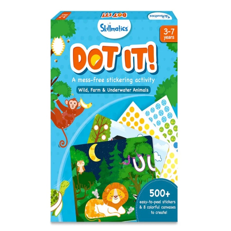 Skillmatics Dot It!|Wild, Farm & Underwater Animals|World Of Dinosaurs|Unicorns & Princesses|Outer Space|Photo Frames
