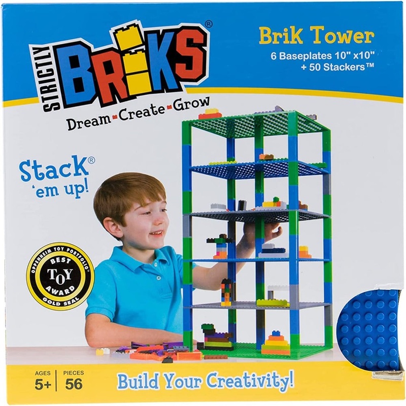 Strictly Briks Classic Baseplates 10 x 10 Brik Tower