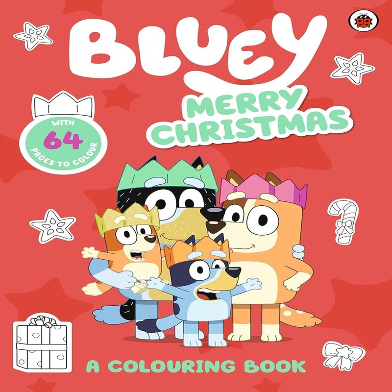 Bluey Merry Christmas Colouring Book