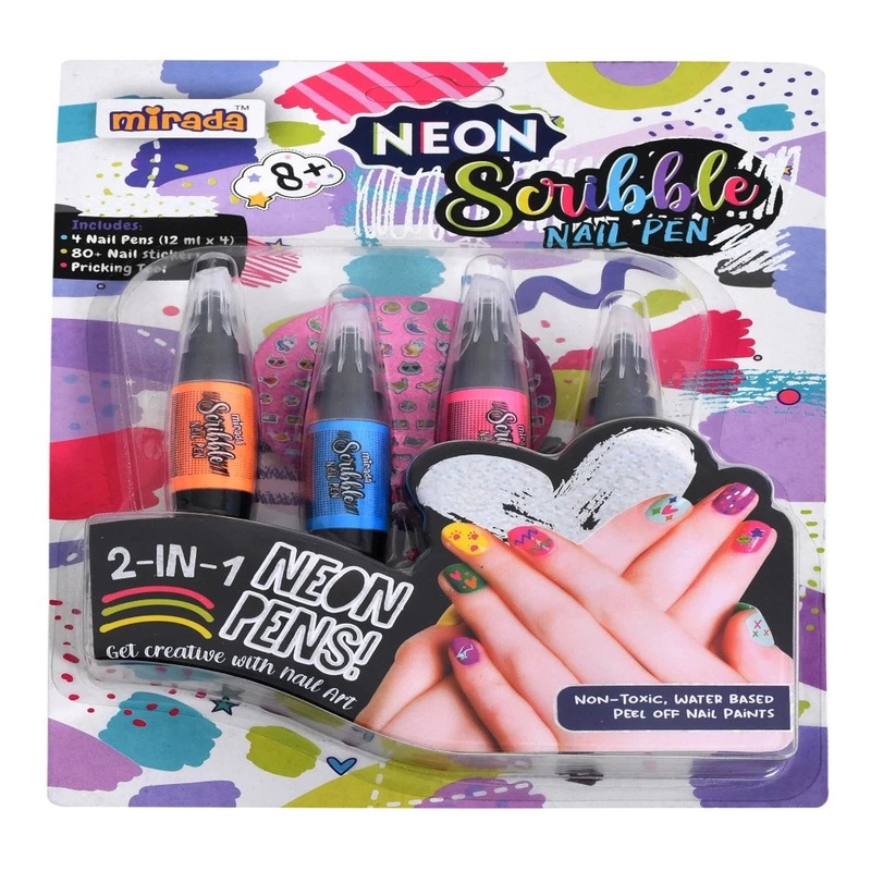 Neon Scribble Nail Pen