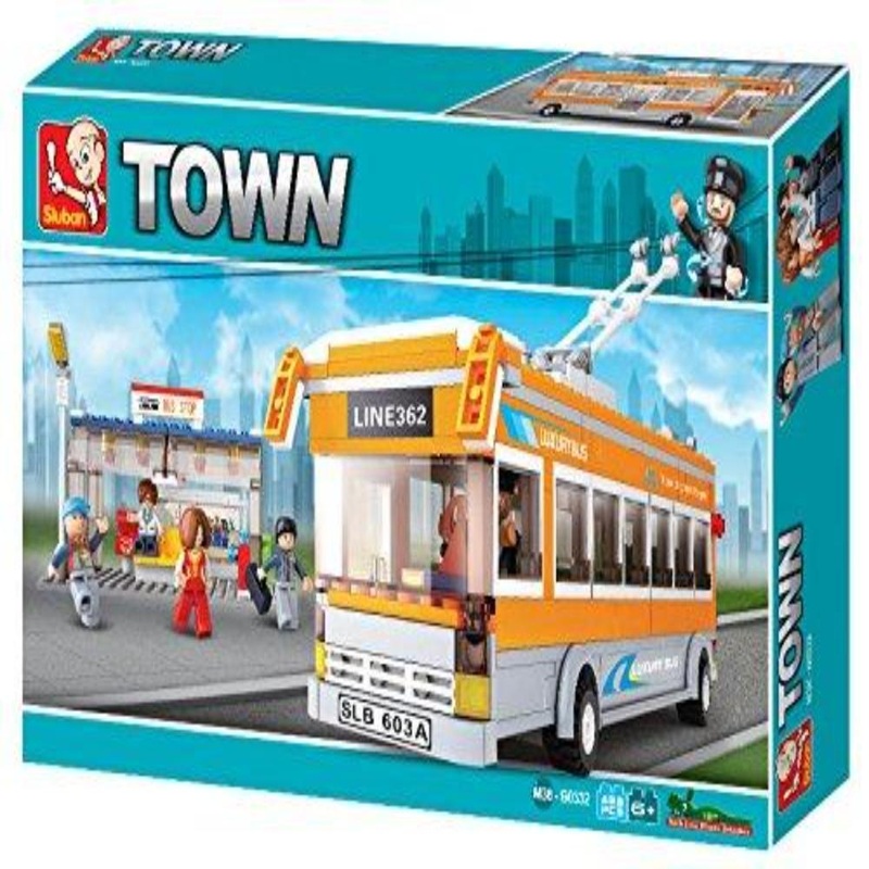 Sluban M38-B0332 Trolley Bus Building Block Set – 465 Pieces