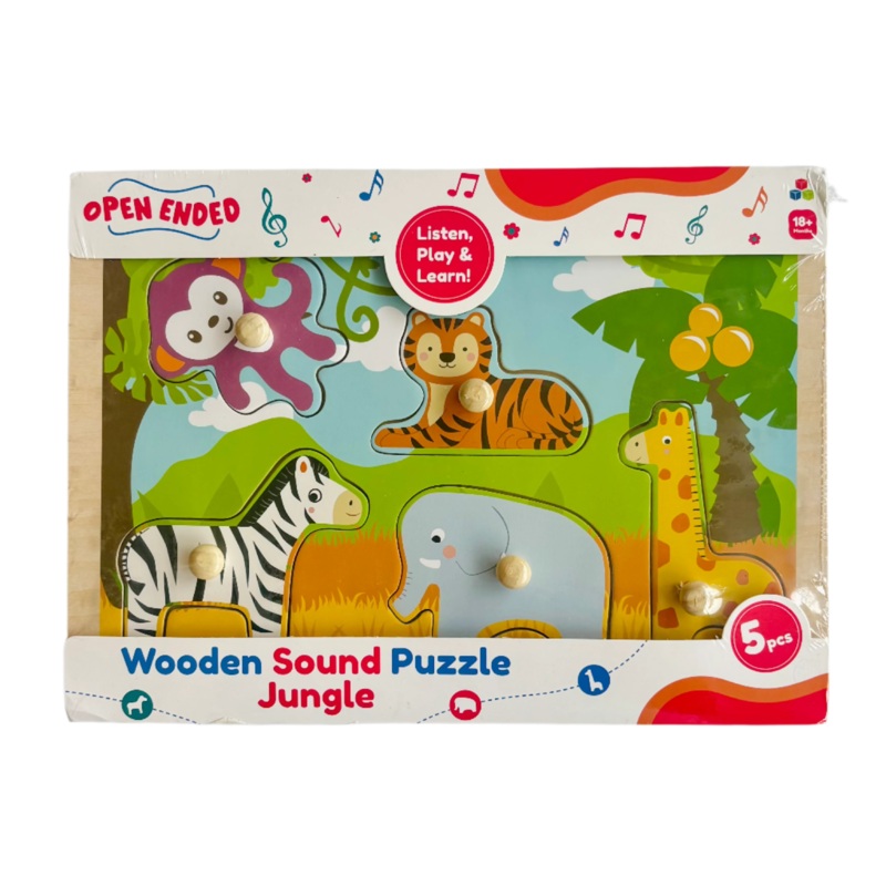 Open Ended Wooden Sound Puzzle –  Jungle