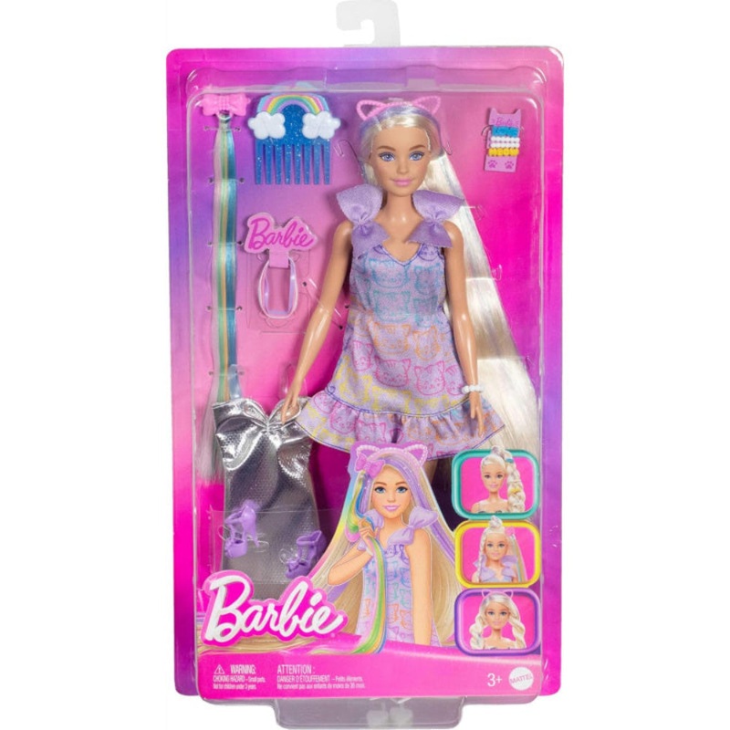 Barbie Fun & Fancy Doll & Accessories, Blonde Fashion Doll With Extra-Long Hair & 2 Looks