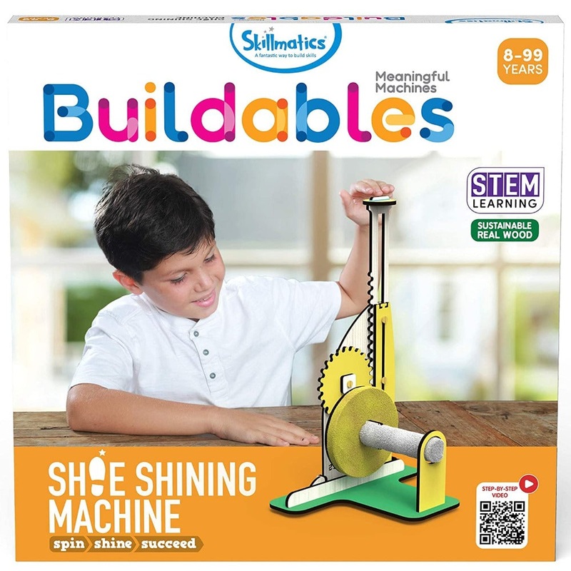 Skillmatics STEM Building Toy : Buildables Shoe Shining Machine