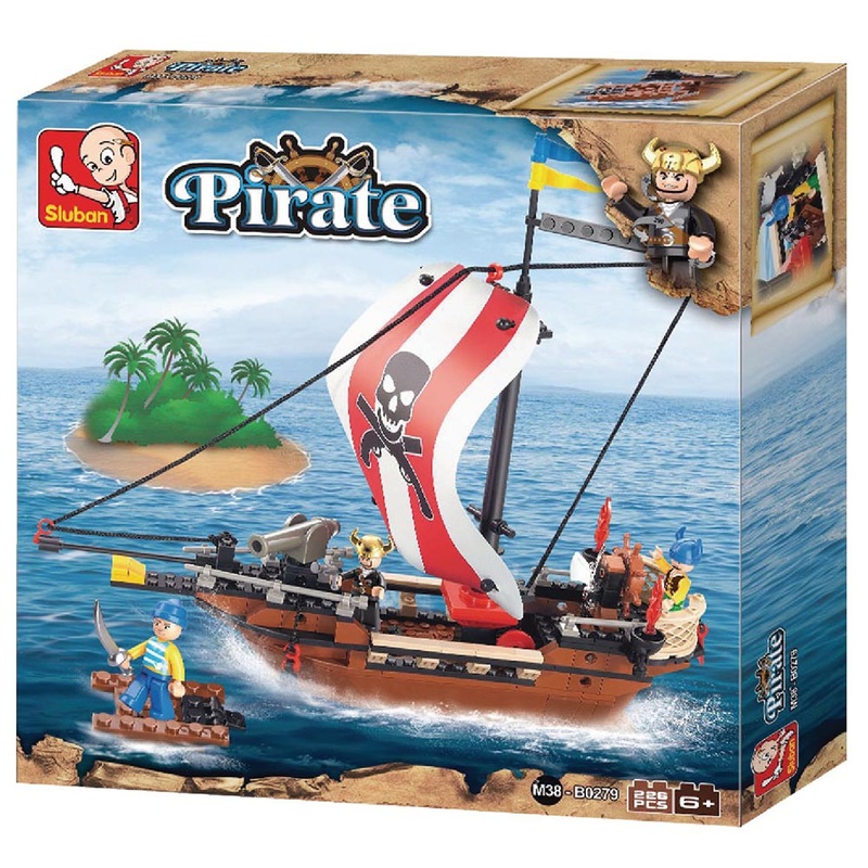 Sluban M38-B0279 Pirate Ship Building Kit (226 Pieces)