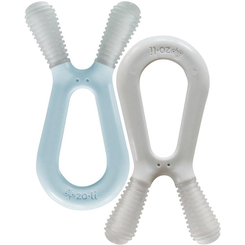 ZoLi Bunny Teether|Blush/Ash|Blue/Ash|Green/Ash