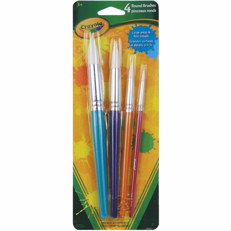 Crayola Round Brush Set-4-Count