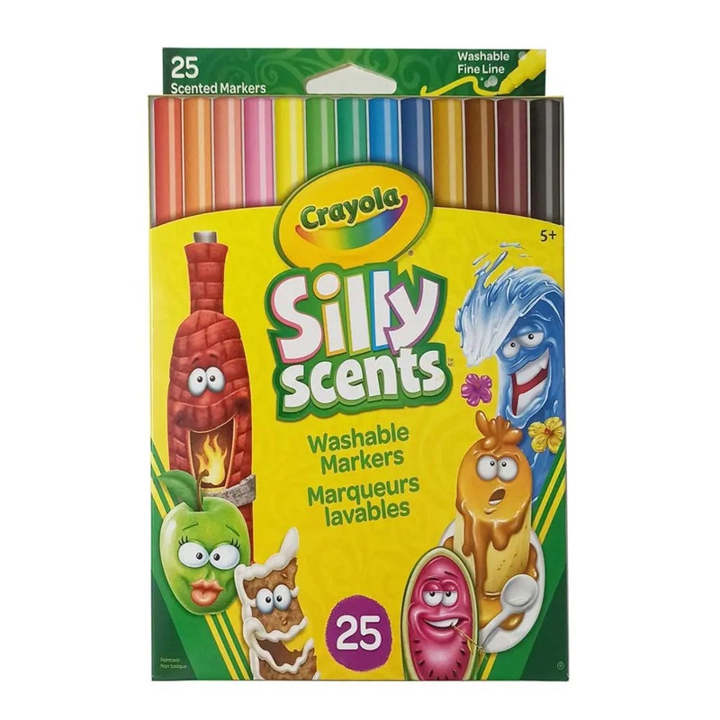 Crayola Silly Scents Washable Markers – 25 Count