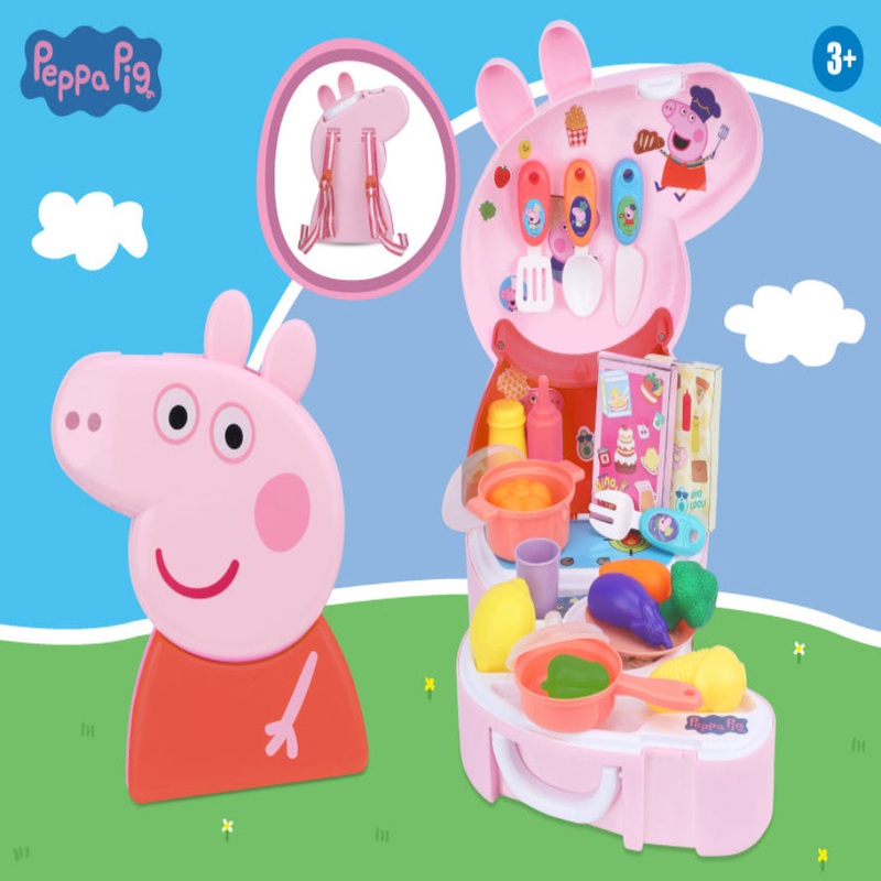 Karma Solutions Peppa Pig Kitchen Set with Kitchen Accessories – 25 Pieces