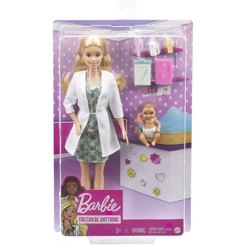 Barbie Baby Doctor Playset – Blonde Doll