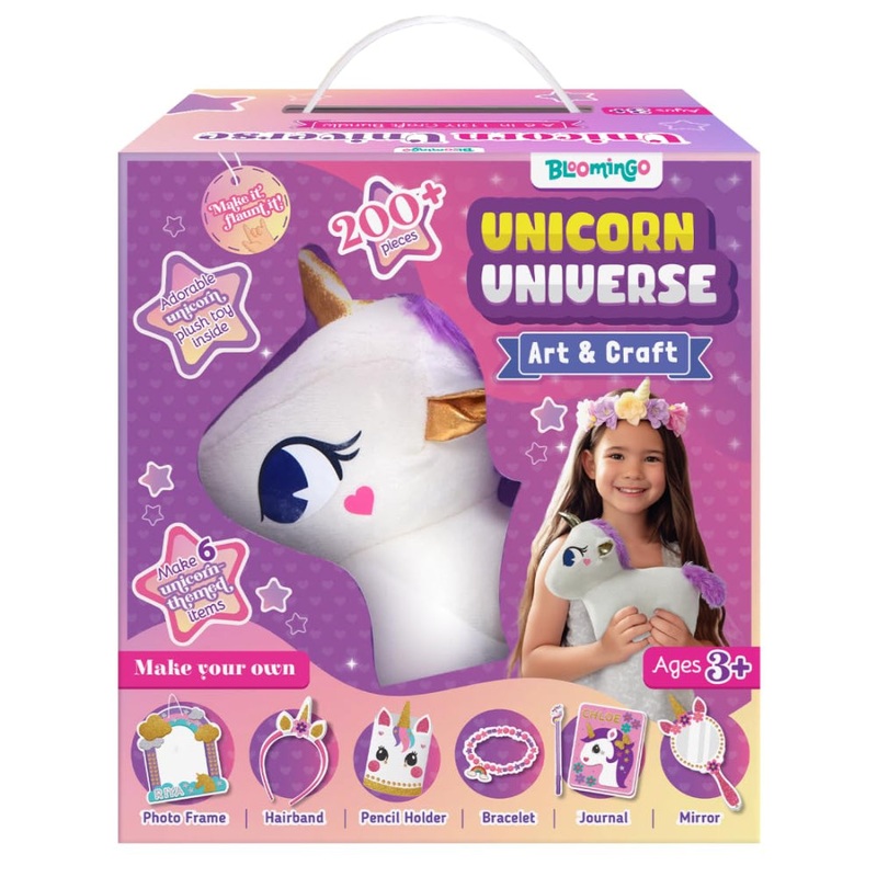 Bloomingo Unicorn Universe 6-in-1 DIY Art & Craft Kit