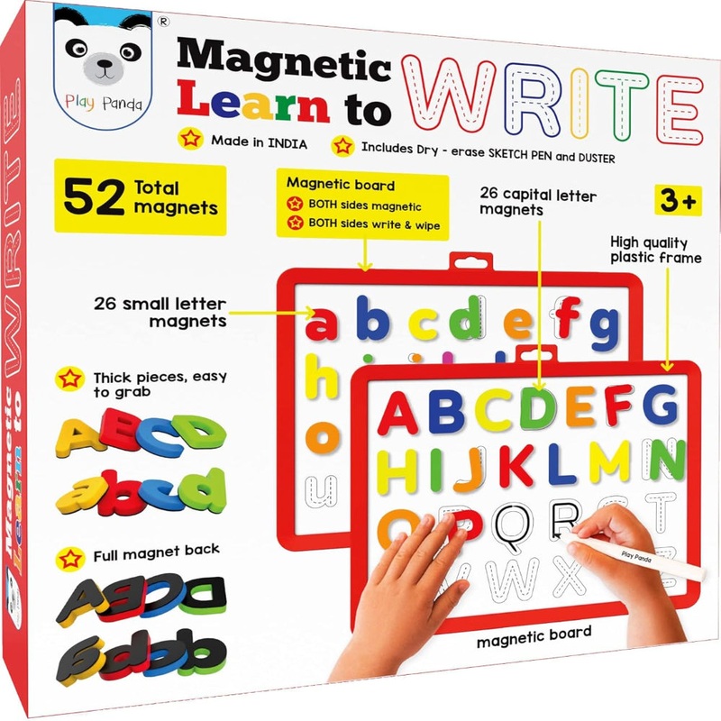 Play Panda Magnetic Learn to Write Capital & Small Letters
