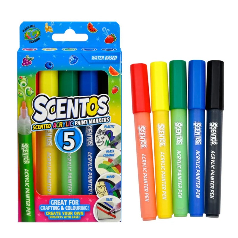 Scentos Scented Acrylic Markers – Pack of 5