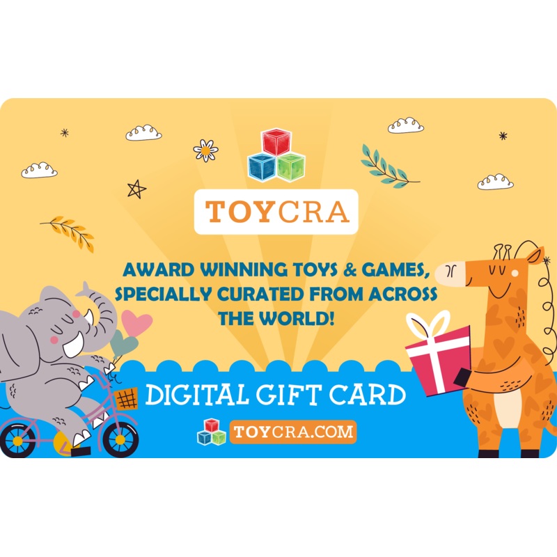 The Toycra Gift Card|Rs. 500|Rs. 1,000|Rs. 2,000|Rs. 5,000