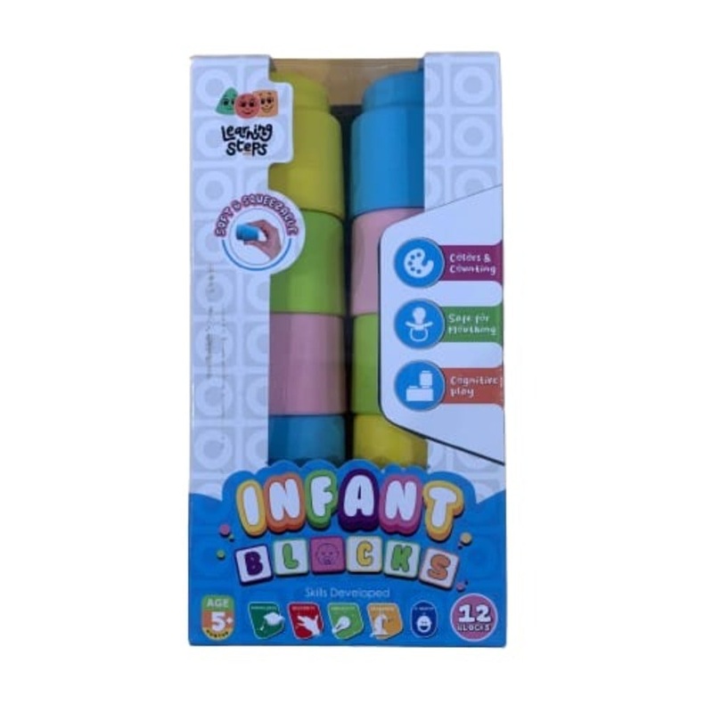 Zephyr Soft & Squeezable Infant Building Blocks Set