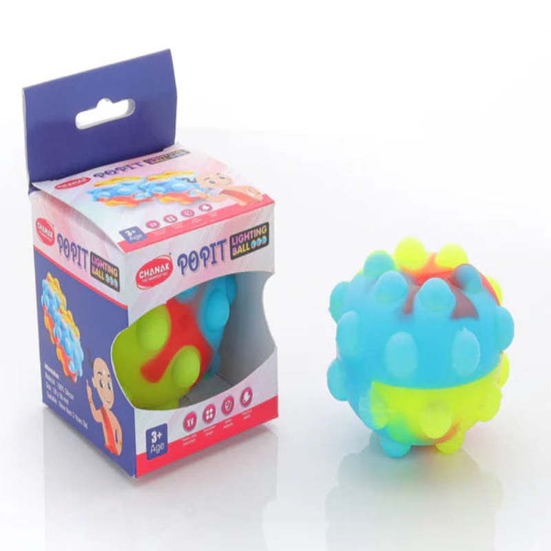 Chanak Pop it Ball with LED Light Bubble Fidget Ball