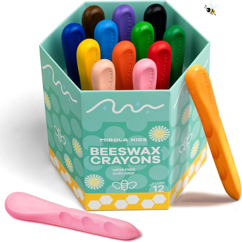 Jar Melo Mess Free Easy Grip Beeswax Crayons