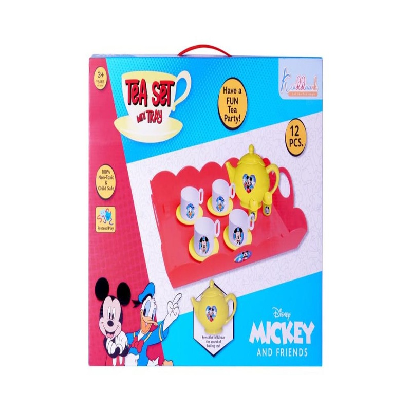 Kriiddaank Mickey Tea Set with Tray 12 Pcs Set