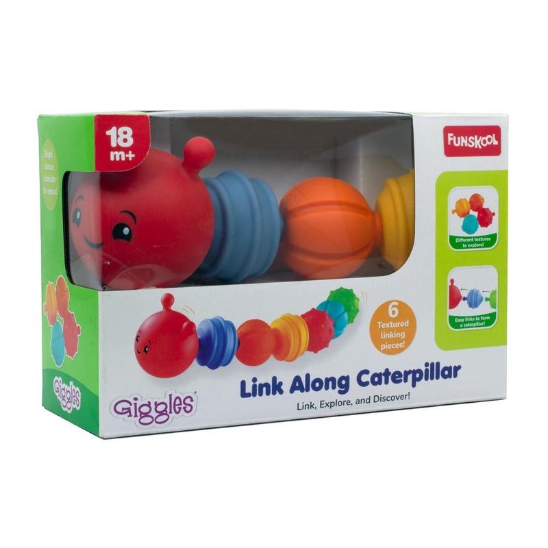 Giggles Link Along Caterpillar, Multi Color