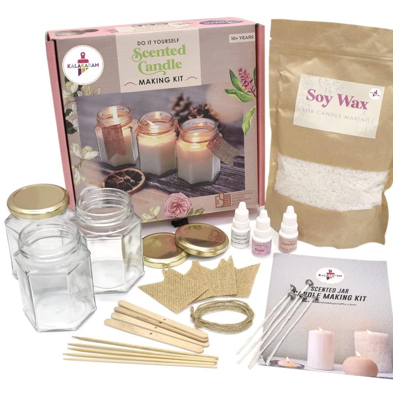 Kalakaram Scented Jar Candle Making Kit