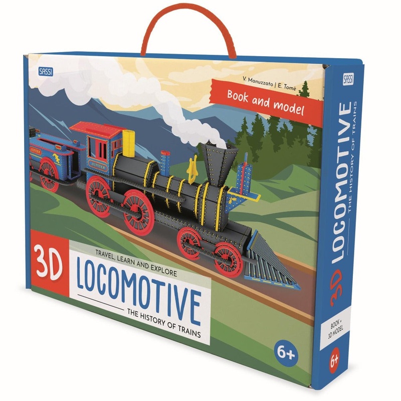 Travel, Learn & Explore Locomotive 3D Model & Book