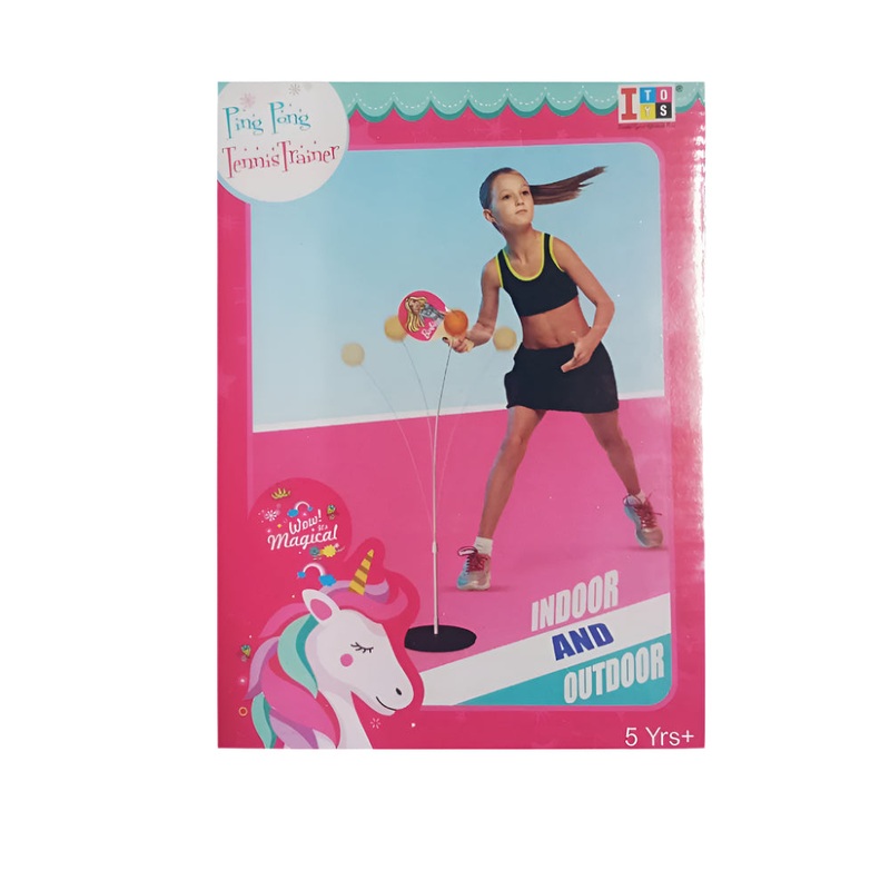 IToys Unicorn Ping Pong Tennis Trainer – Multicolor