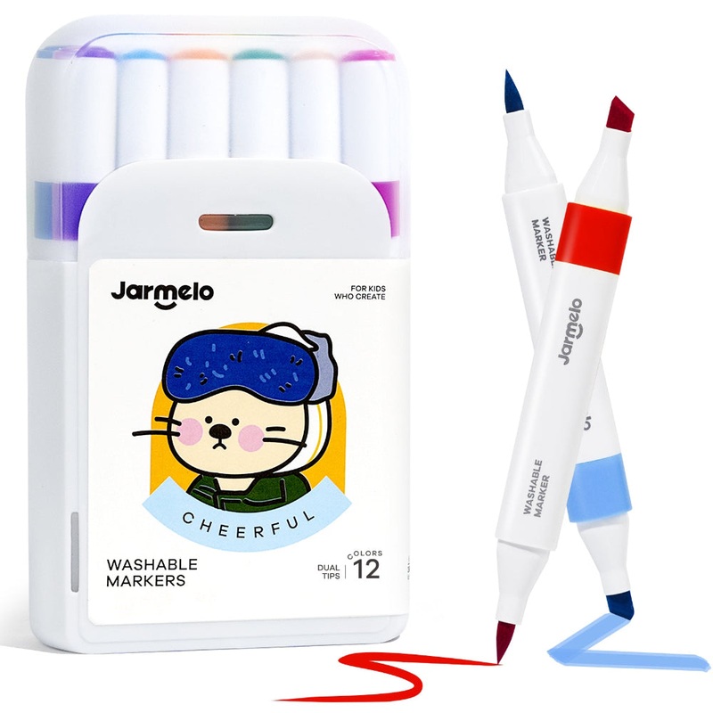 Jar Melo Washable Dual Tip Markers