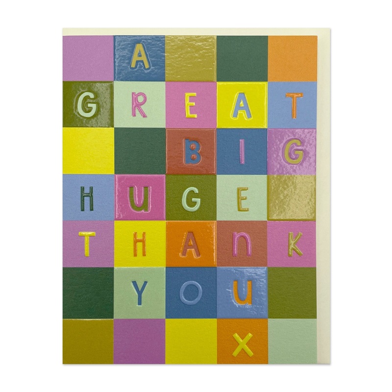 A great big huge thank you check