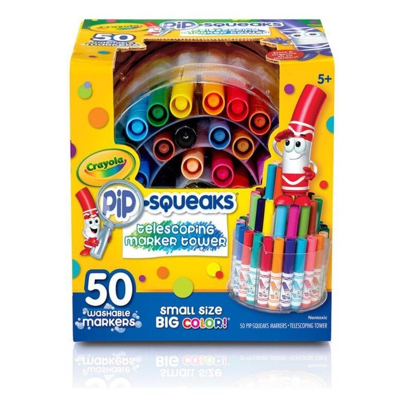 Crayola Pip-Squeaks Telescoping Marker Tower 50ct