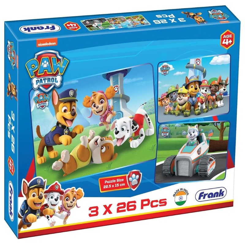 Frank Paw Patrol  3 in 1 Jigsaw Puzzle (26 Pieces)