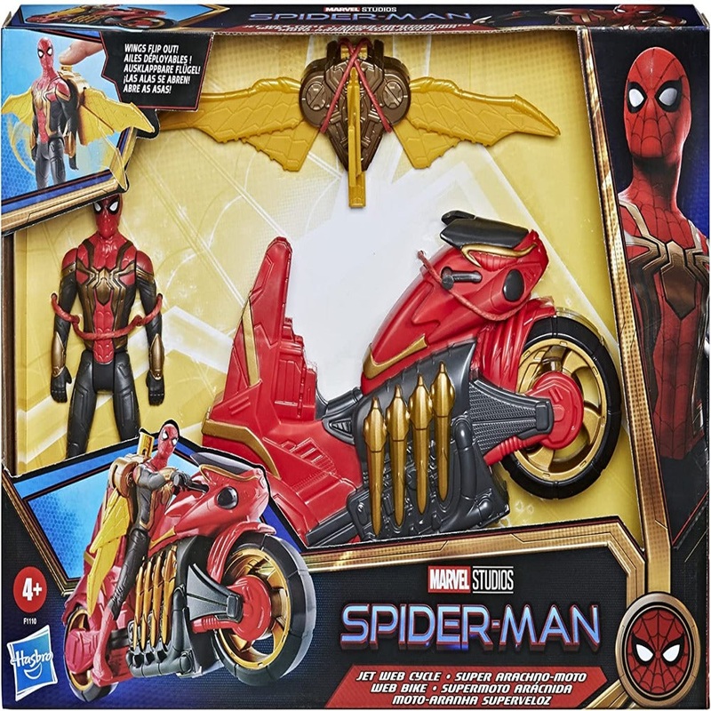 Marvel Spider-Man Jet Web Cycle Vehicle Figure