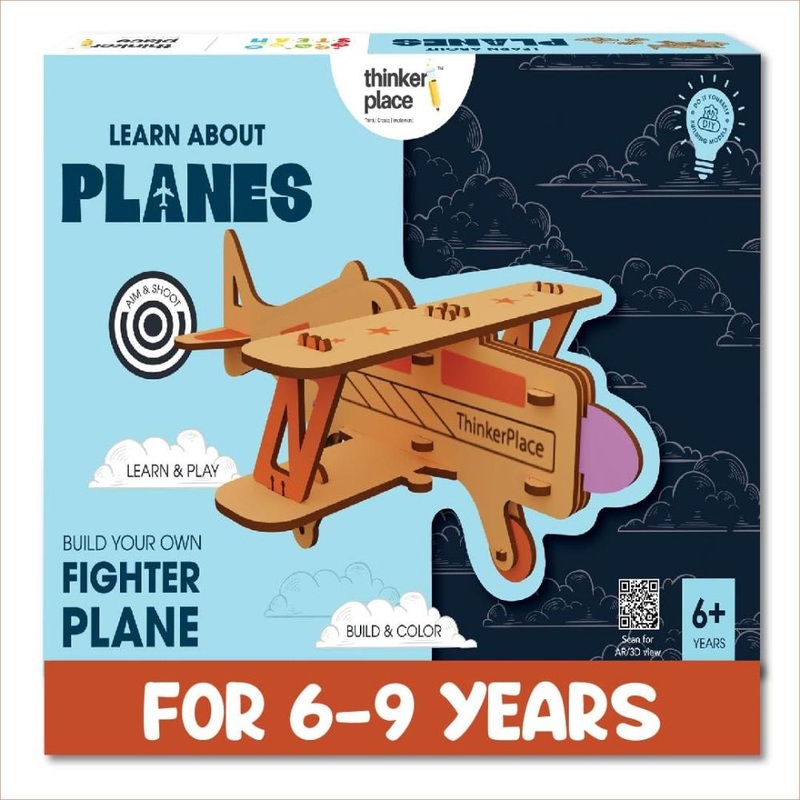 ThinkerPlace Build Your Own Fighter Plane Toy For Kids