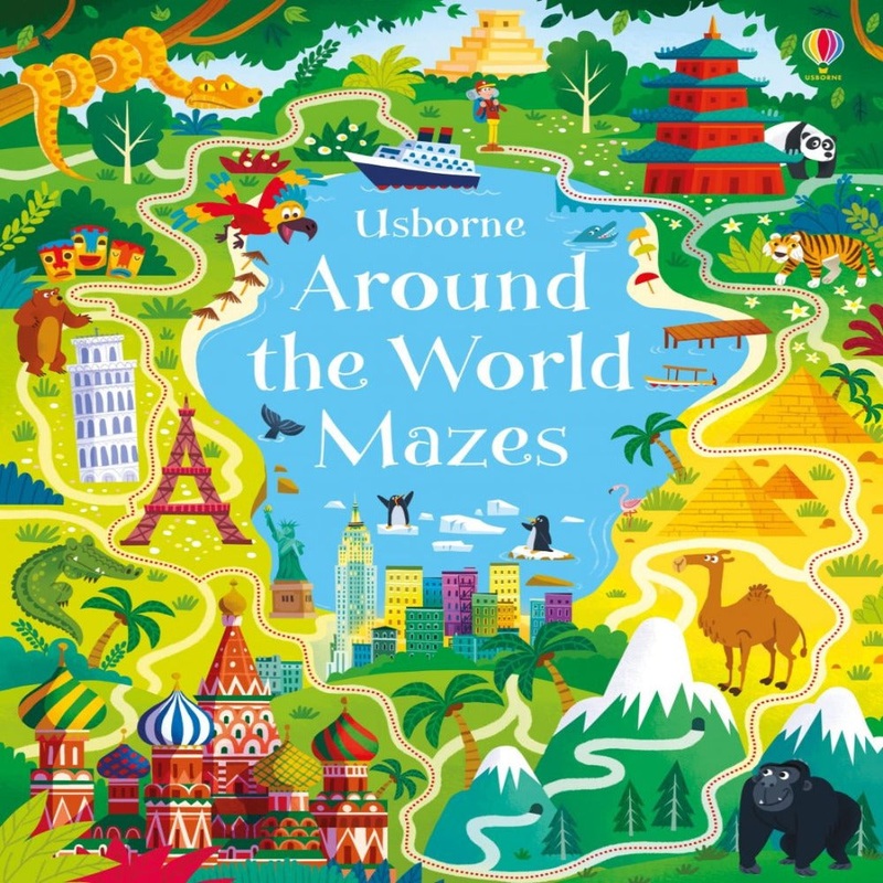 Mazes Book|Usborne Around The World Mazes|The Usborne Second Big Maze Book|Usborne Space Maze Book|Usborne Pirate Maze Book