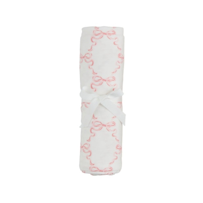 Pink Bow Stretchy Swaddle