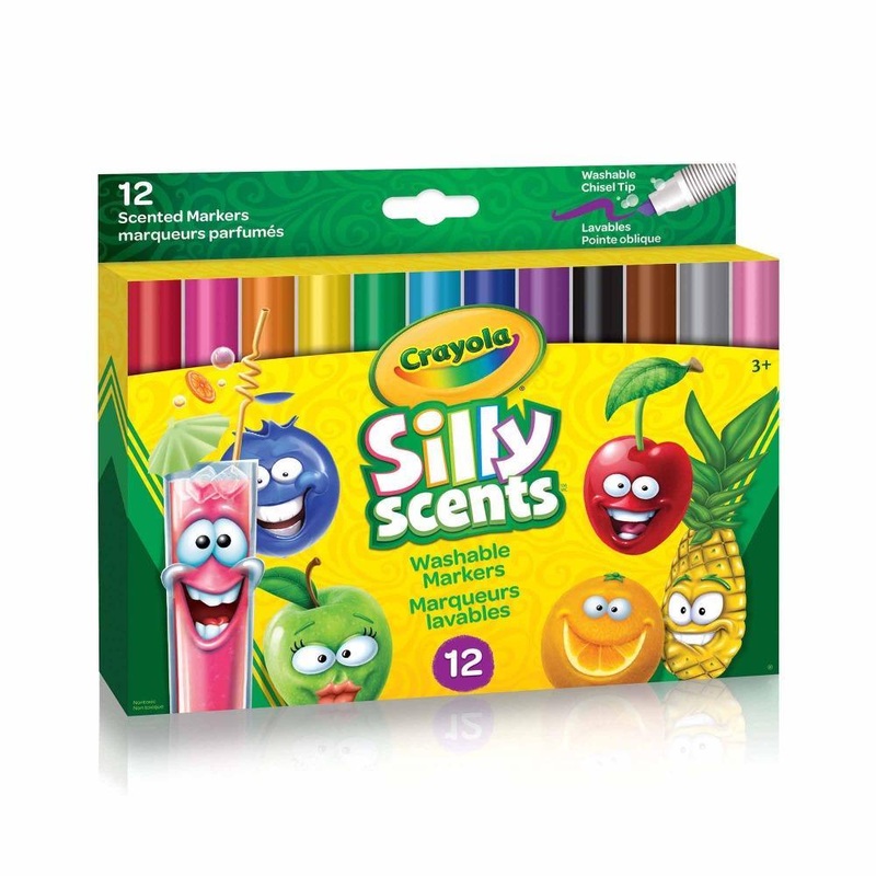 Crayola Silly Scents Scented Chisel Tip Markers, 12 Count